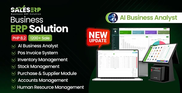 SalesERP – AI Powered Business ERP for Sales, Billing, Inventory, Accounting And HR